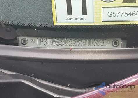 1999 Plymouth Prowler из США, поврежденный, VIN 1P3EW65G5XV500360